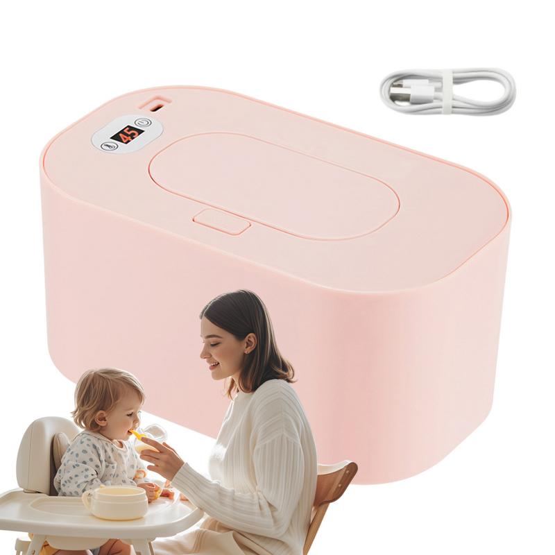 Baby Warmer Wipes USB Wipes Holder Portable Dispenser For Baby Large Capacity Travel Tissue Dispenser Smart Precise Temperature
