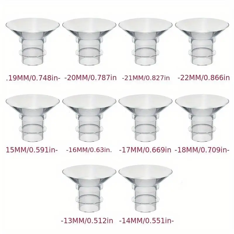 Inserção de flange 1P compatível com Momcozy/Medela/Spectra/YOUHA/TSRETE Escudos/flange de 24 mm, reduz o túnel de 24 mm para baixo até o outro tamanho