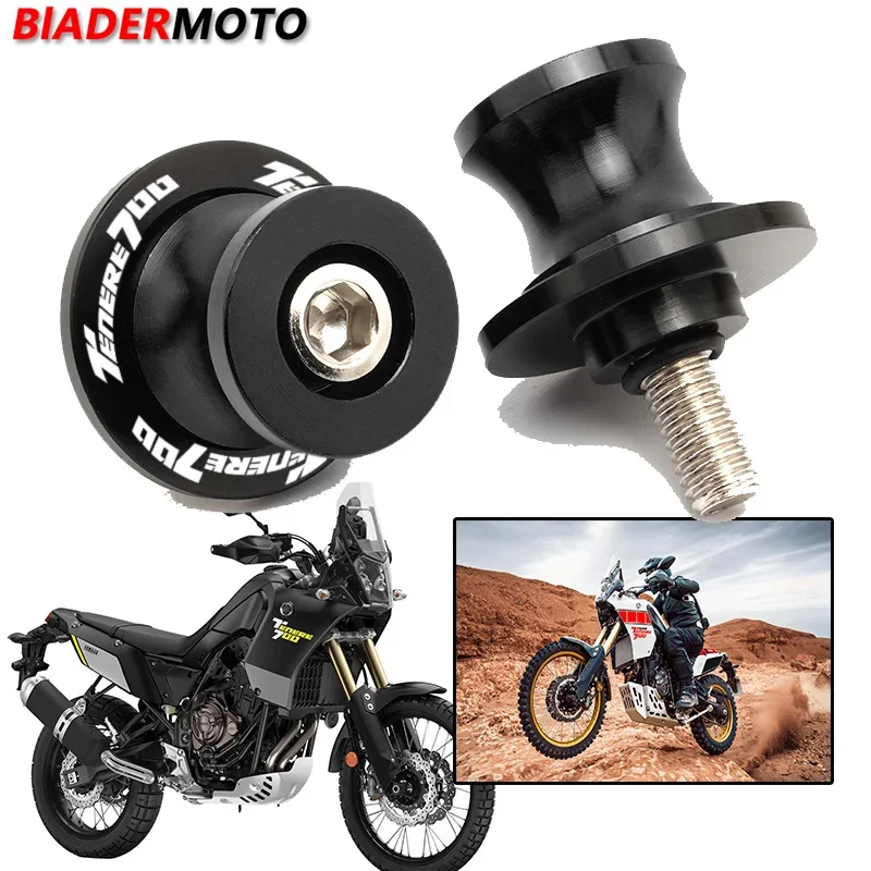 TENERE700 катушки слайдера для Yamaha TENERE 700 Tenere700 2019 2020 2021 2022 мотоцикла 6 мм Поворотный кронштейн винты с логотипом