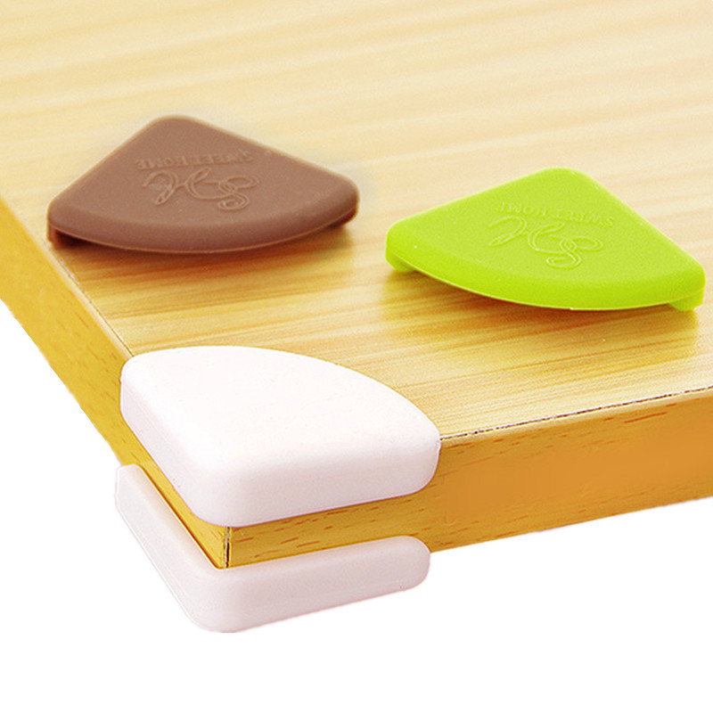 Protectores de esquina de mesa de vidrio de seguridad para bebés y niños pequeños, cubierta de almohadilla de parachoques anticolisión, borde de muebles, 4 piezas por juego