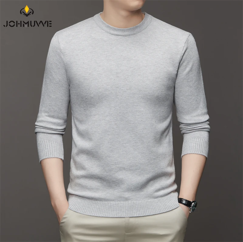 7 Colour Men's High Neck Long Sleeved Solid Color Sweater Soft Warm and Comfortable Top with a Base