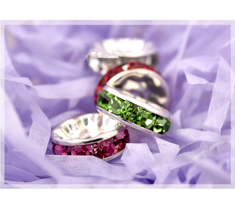 50 Uds. De cuentas espaciadoras sueltas redondas de cristal checo Crystai de 6mm para fabricación de joyería, collar de pulsera DIY