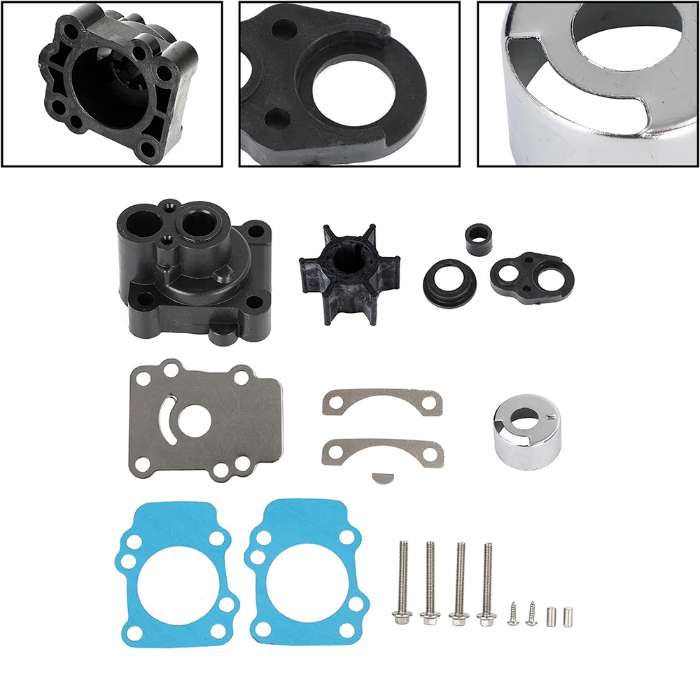 Bootsmotor 682-W0078-00 682-W0078-01 682-W0078-A1 18-3148 18-3411 Wasserpumpen-Reparatursatz mit Gehäuse für Yamaha 9,9 PS 15 PS