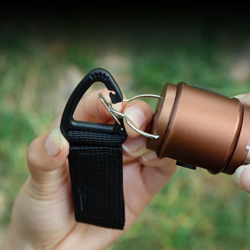 Outdoor Camping Hiking MultiTool Molle Webbing คลิป EDC ยุทธวิธีไนลอนริบบิ้นพวงกุญแจ Clasp Hook Carabiner Fastener Hook Buckle