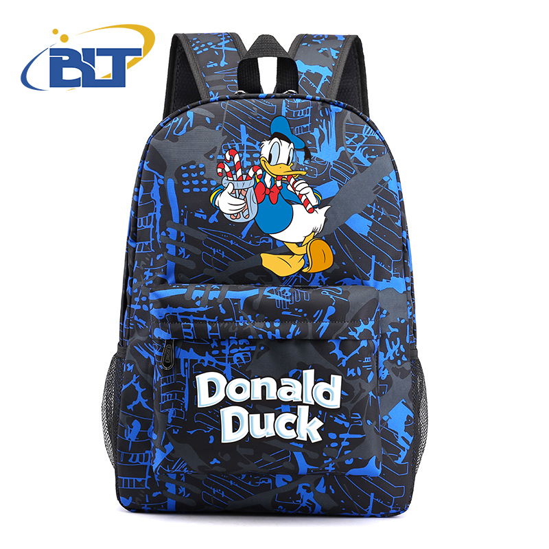Disney Donald Duck bedruckter Jugendrucksack, lässiger Schüler-Schultasche für Jungen und Mädchen