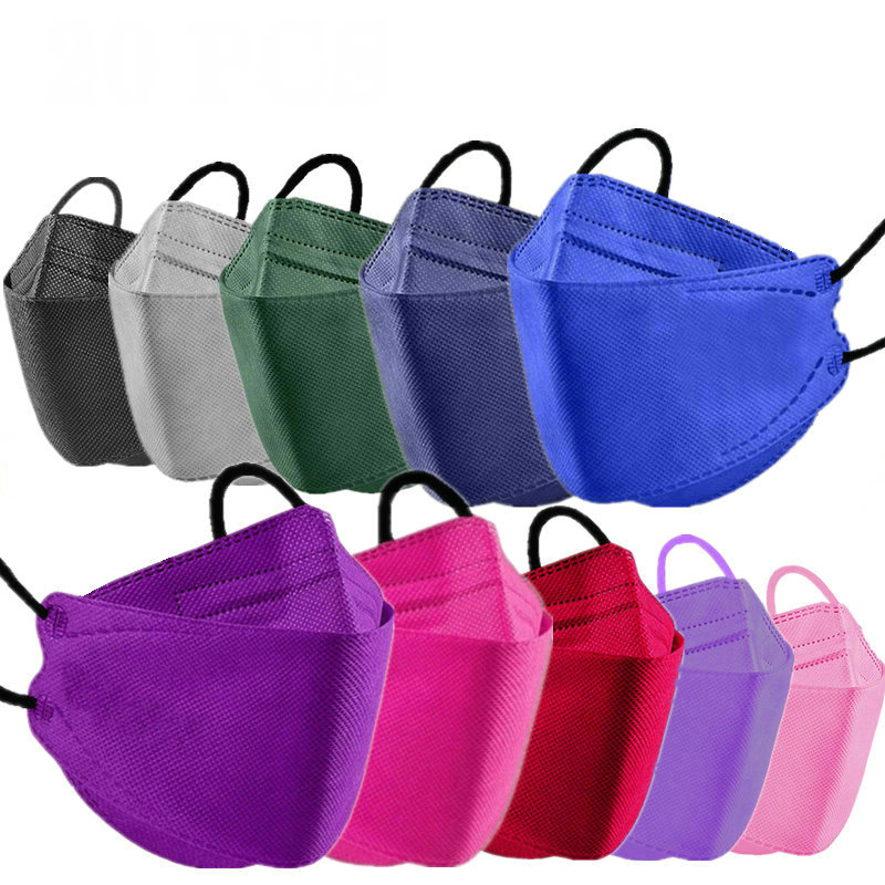 KN95 FFP2 CE 15-цветная оптовая продажа рыбная маска гигиенические маскариллы защитный респиратор противотуманные маски для взрослых FPP2 многоразовые