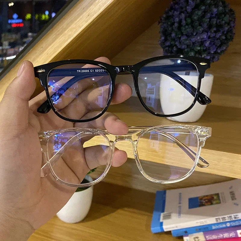 클래식 투명 컴퓨터 안경 프레임 여성 남성 안티 블루 라이트 차단 안경 광학 유리 렌즈 Oculos 남성 Очки
