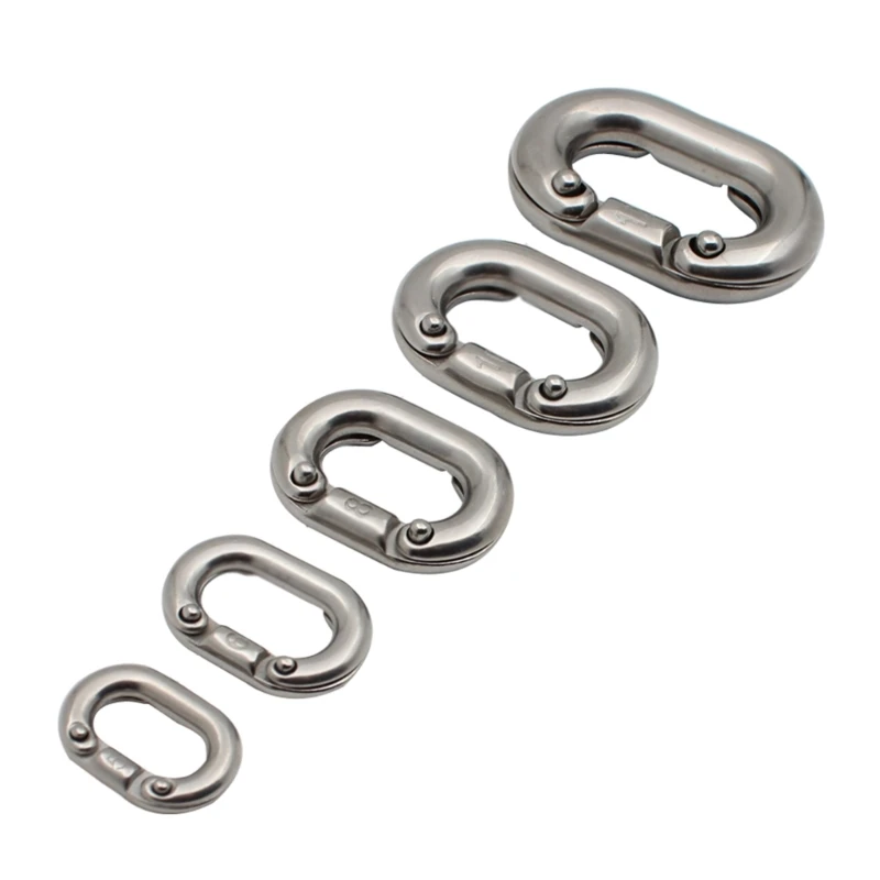 1 pieza eslabón cadena anclas barco, conector eslabón cadena calidad acero 316 24BD