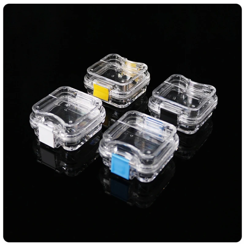 막대기 진열장을 가진 10pcs 치과 베개 크라운 상자 래치 틀니 저장 상자를 가진 치과 크라운과 다리 상자