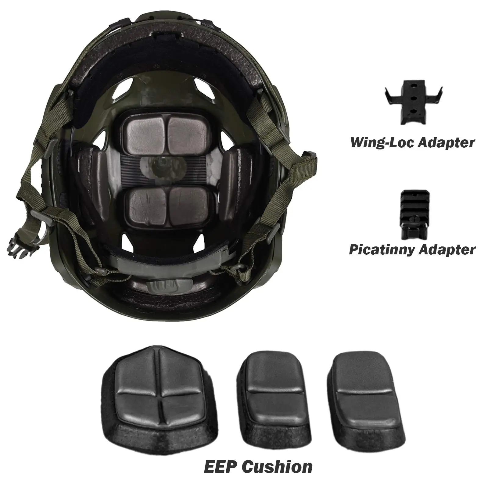 Capacete tático rápido, botão ajustável, engrossar abs, pistola de ar ao ar livre, equipamento de proteção cs, tamanho adequado da cabeça 55-60cm
