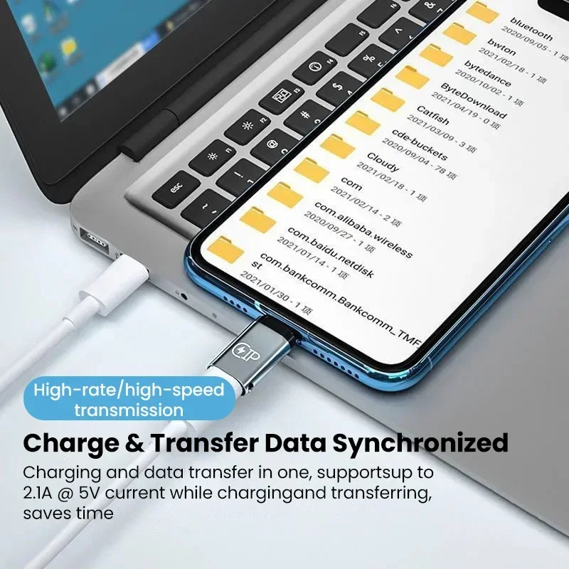 USB Cable Converter - Lightning To USB-C 20W Adapter for iPhone 15/14/13 Pro Max, Huawei, Xiaomi, Samsung