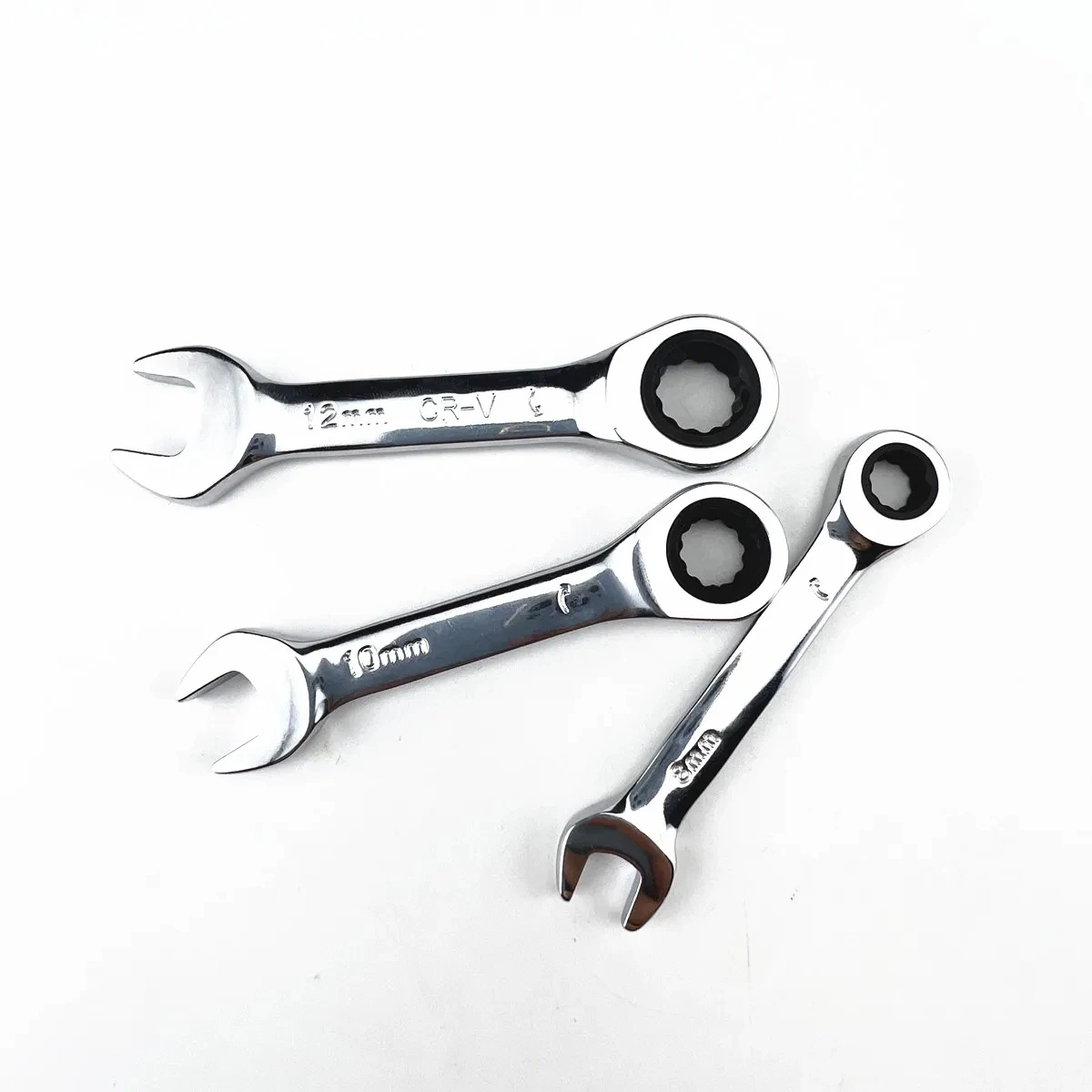 Kurzer Griff, verstellbarer Kopf, Ratschenschlüssel, Mini-Schnell-Ratschenschlüssel, arbeitssparendes Auto-Reparatur-Hardware, Dual-Purpose-Schraubenschlüssel-Werkzeug