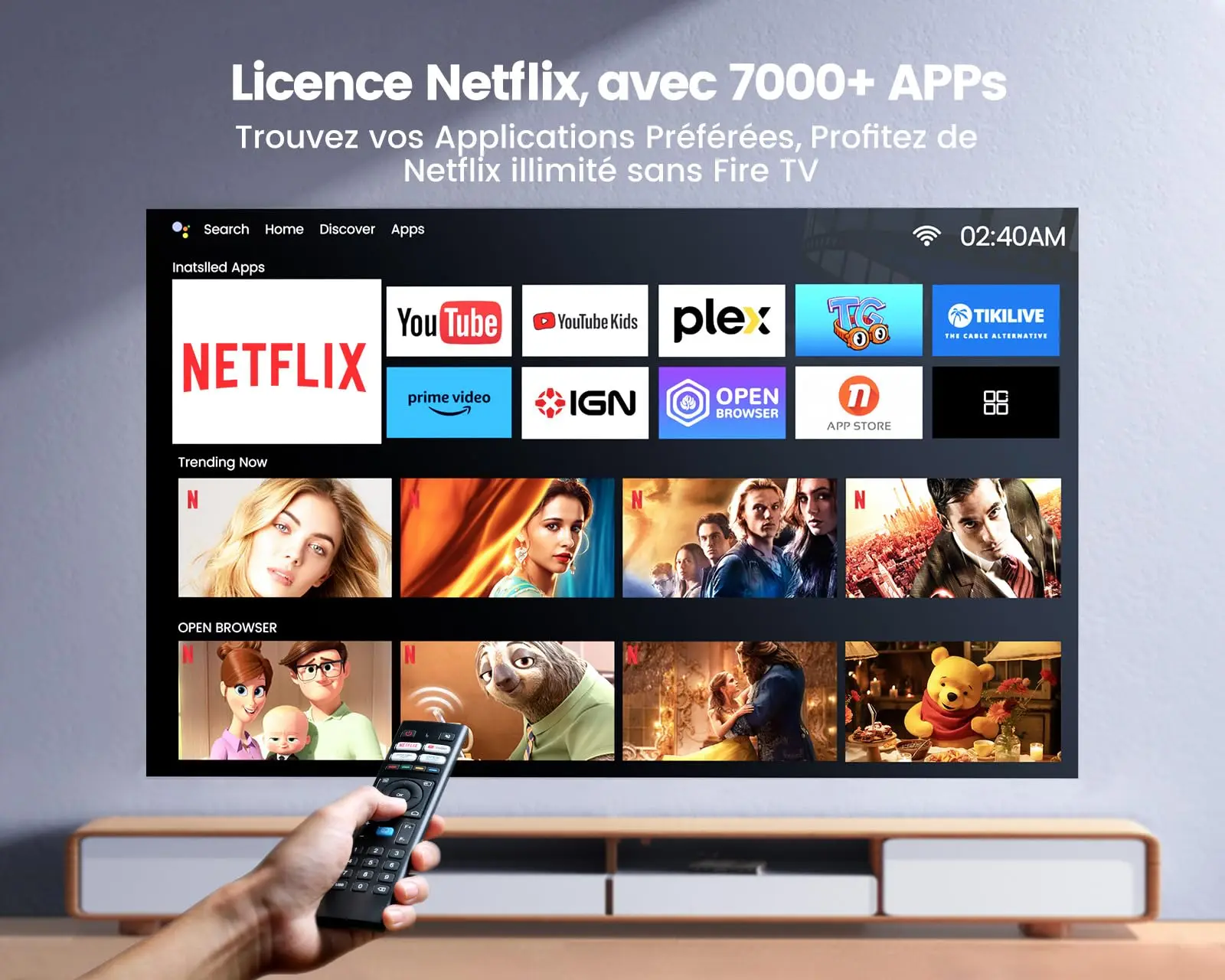 Wimius projecteur 4k pris en charge 30000Lumens mise au point automatique/Keystone Full Hd 1080p WIFI natif 6 Bluetooth Support Dolby Home cinéma