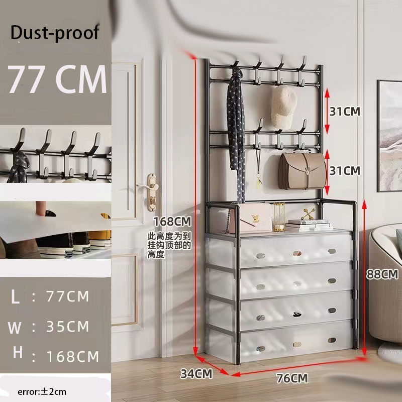 Stofdicht schoenenrek, jashoed slaapkamerhanger, schoenenkast tasopslag 5-laags