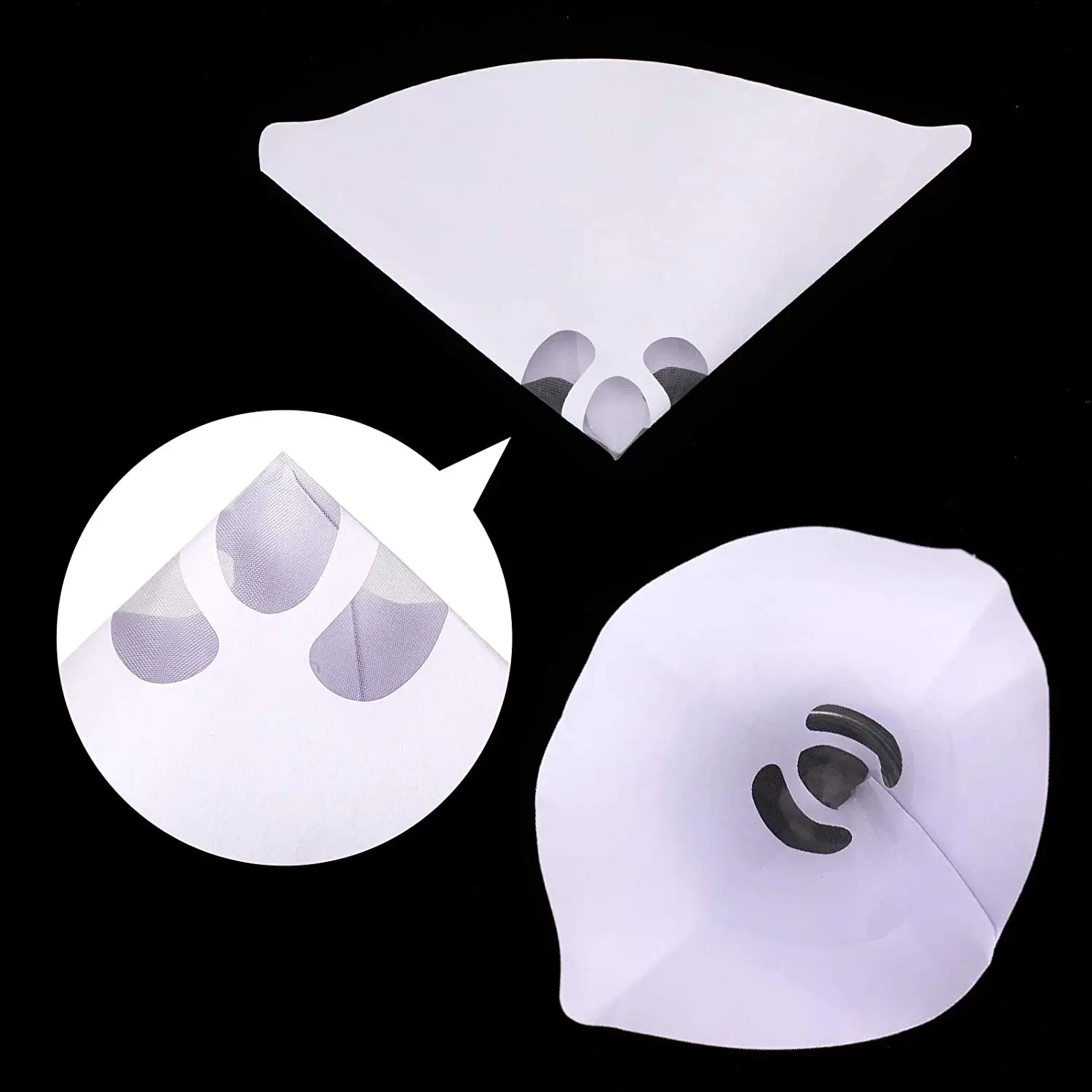Plastic Papieren Filter Verfspuit Mesh Zuiverende Uitpers Trechter Wit Dikker Filter Conische Nylon Trechters Papier Gereedschap