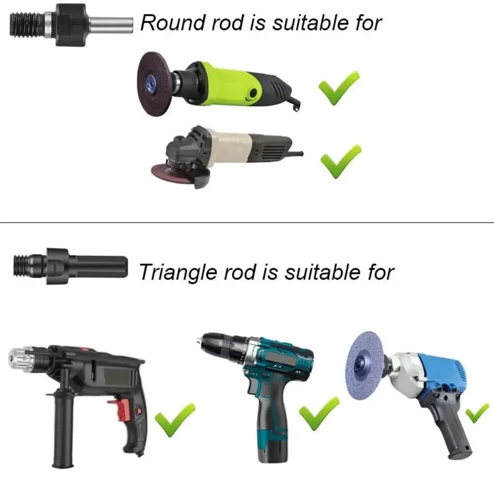 Set di smerigliatrice angolare per conversione trapano elettrico Biella in metallo per utensile adattatore per supporto maniglia ruota per lucidatura disco da taglio