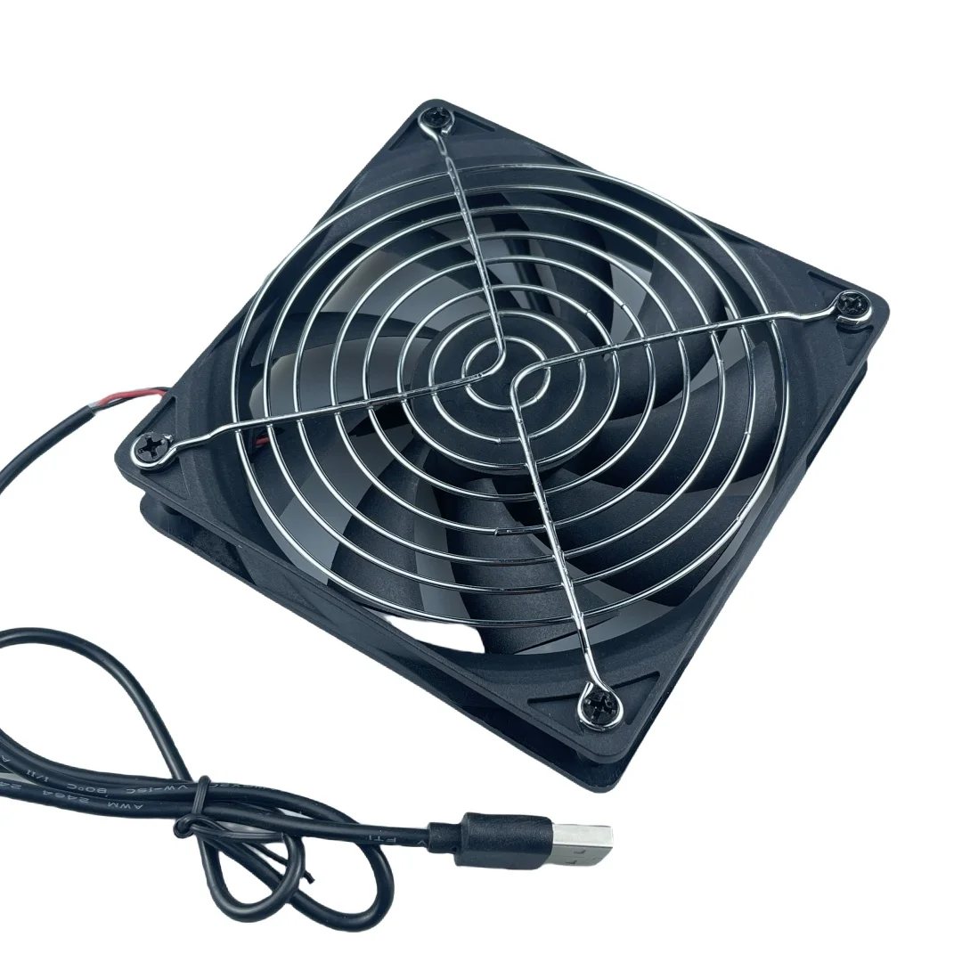 120x120x25mm 120mm 12cm DC 5V USB Power Cooling Case Fan para receptor DVR Xbox TV Box Router