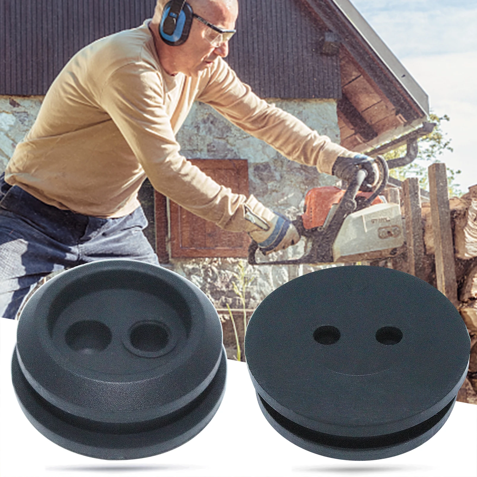5 Cái/lốc 2 Lỗ Nhiên Liệu Khí Đường Dây Grommet Cho Homelite Kawasaki MTD Ryobi Craftsman Cỏ Tông Đơ Replaceme Phần Cắt Cỏ