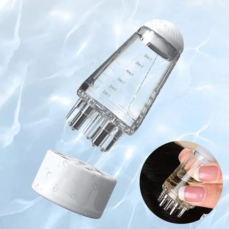 6ml Scalp Applicator MINI หัวนวดลูกกลิ้งแปรงผมน้ํามันหอมระเหยยา Liquid Applicator นวดหวี