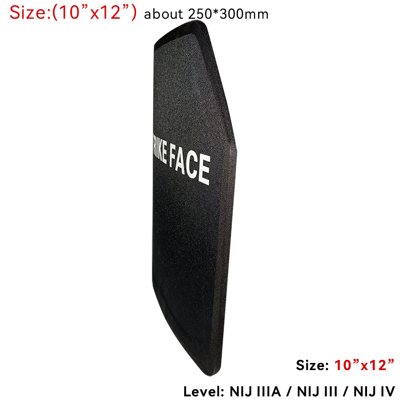 NIJ IIIA Steel Bulletproof Plate Strike Face Hard Armor Bulletproof Panel Anti-trauma Ballistic Plate For Plate Carrier