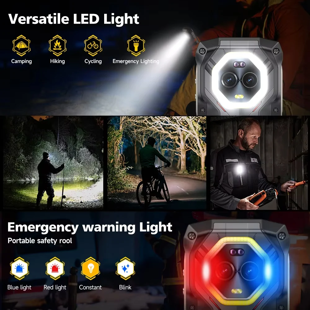 Ulefone Armor mini 20 4G 4.7" Display Telefone robusto 64MP Câmara noturna Luz LED versátil Smartphone Android 14 6200mAh 16GBRAM （8 + 8） 256GB ROM 33W