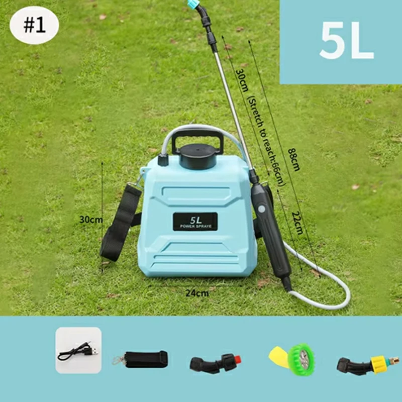 El pequeño pulverizador eléctrico de pesticidas de 5/8L puede recuperar automáticamente el rociador de pesticidas de alta presión para una pulverización de flores agrícolas