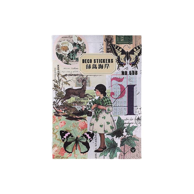 JIANQI 20 個ペットダイカットステッカーブック植物花ラベル装飾手作りスクラップブッキング素材日記アルバムクラフト用品