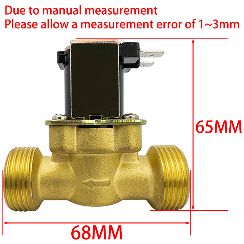 Válvula solenóide de latão normalmente fechada g3/4 "ac 110/220v dc 5/12/24v para controle de água válvulas de água de comutação magnética