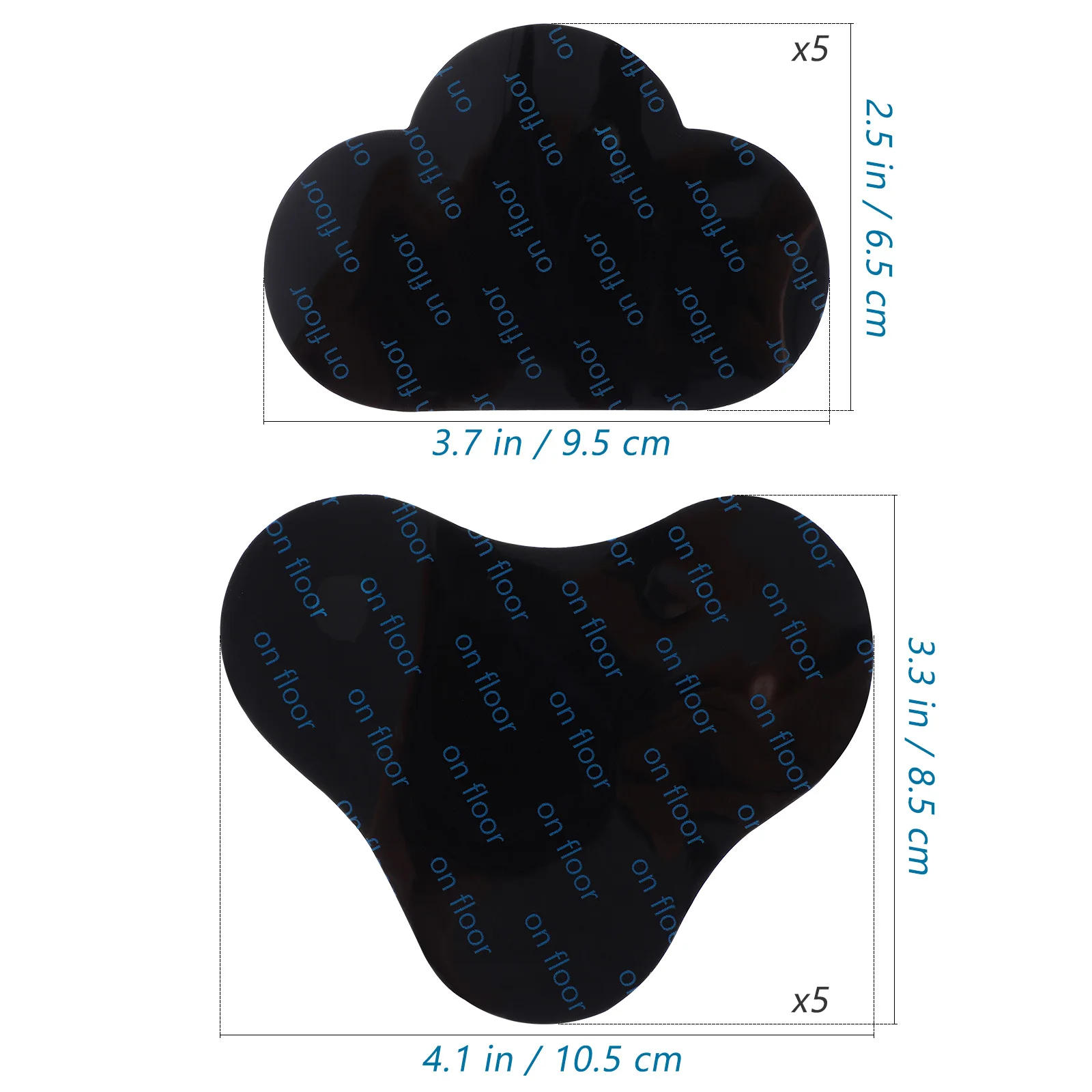 10Pcs Rug Holders Round Corner Triangle Cloud Shape Non Slip Pads for Hardwood Floors Tiles Keep Rugs Flat and Stable