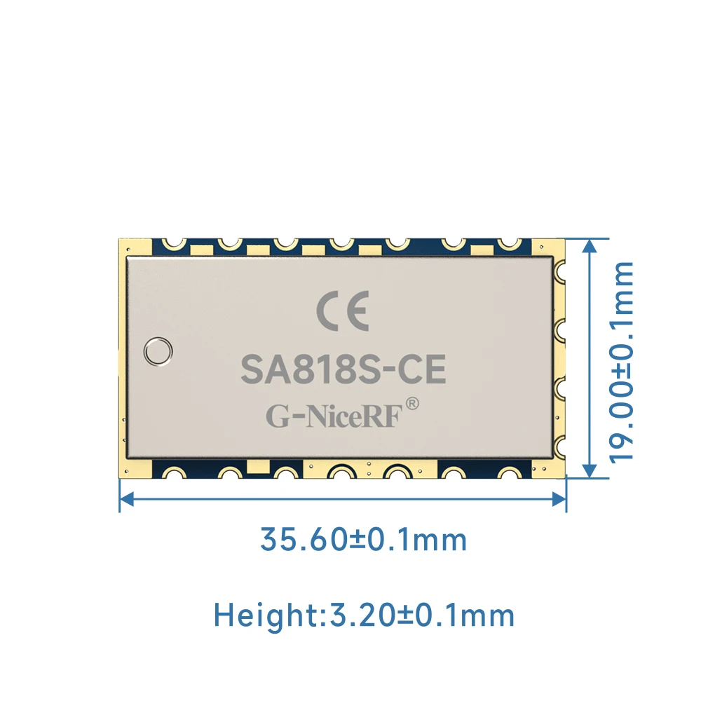 10 Cái/lốc SA818S - UHF Bộ Đàm Module 1W 400MHz - 480MHz Walky Talky Module Thu Phát