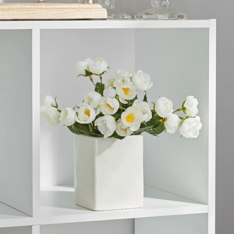 White 11" 6-Cube Storage Organizer