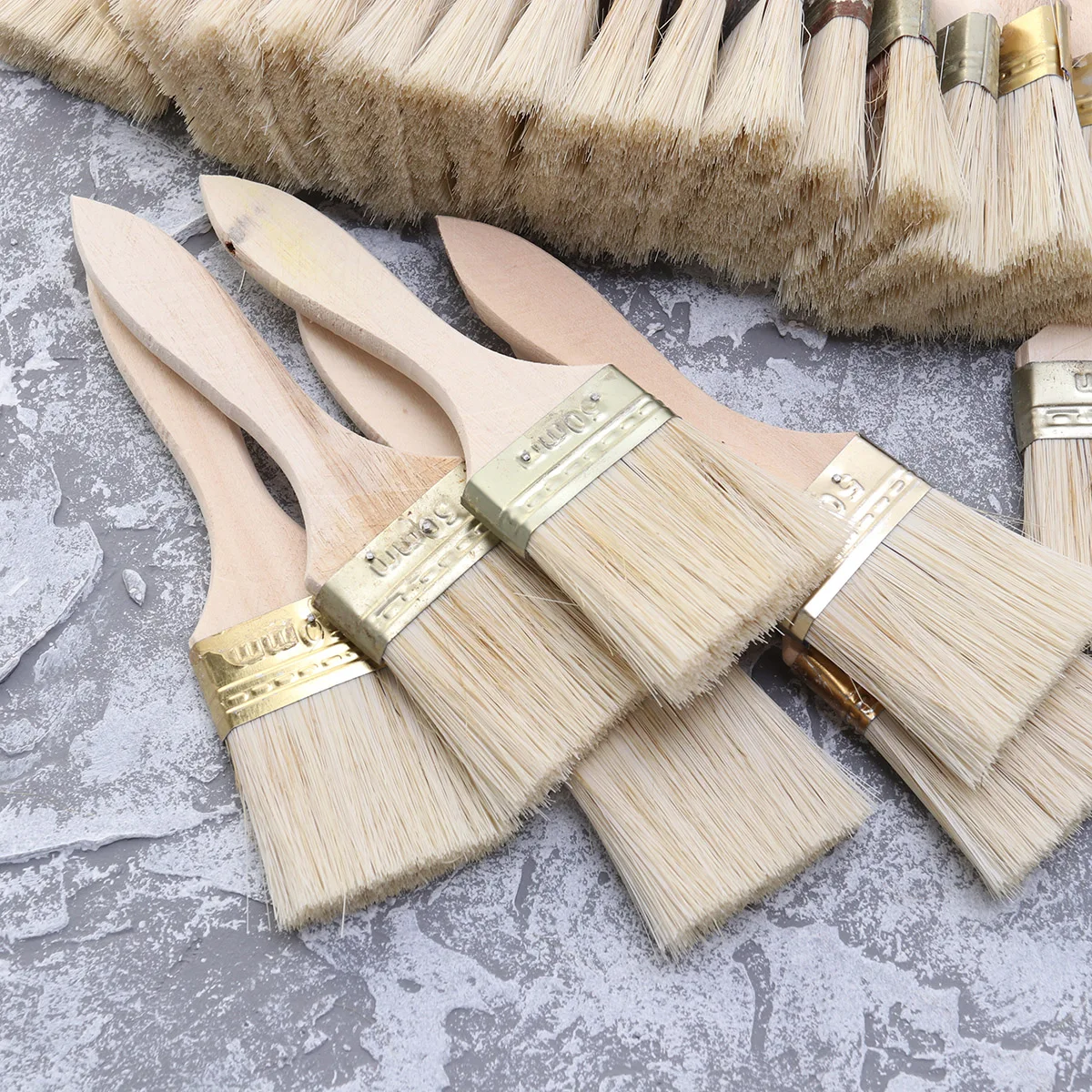 23Pcs แปรงทนทานไม้ Handle แปรงพรีเมี่ยมจิตรกรรมเครื่องมือแปรงสำหรับเฟอร์นิเจอร์บ้านภาพวาด
