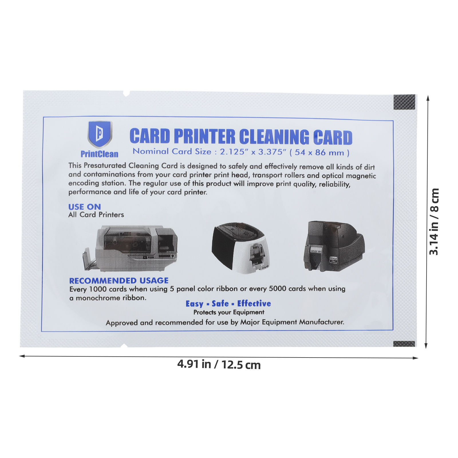 Tarjetas de limpieza para impresora, lector de tarjetas, tarjetas de limpieza reutilizables, limpiador de Terminal POS, limpiador de máquinas de tarjetas de crédito, 10 Uds.