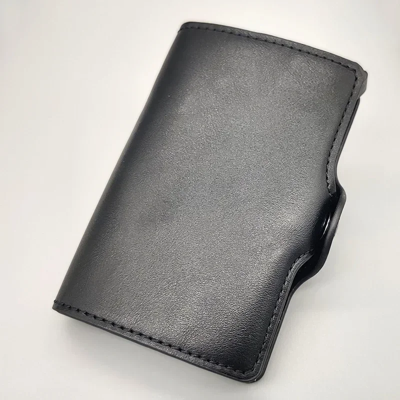 ID Bank ผู้ถือบัตรเครดิตพร้อม Hasp กระเป๋าสตางค์ผู้ชาย Anti RFID Blocking กล่องอลูมิเนียมกระเป๋าสตางค์คลิปเงิน Designer ผู้ถือบัตร