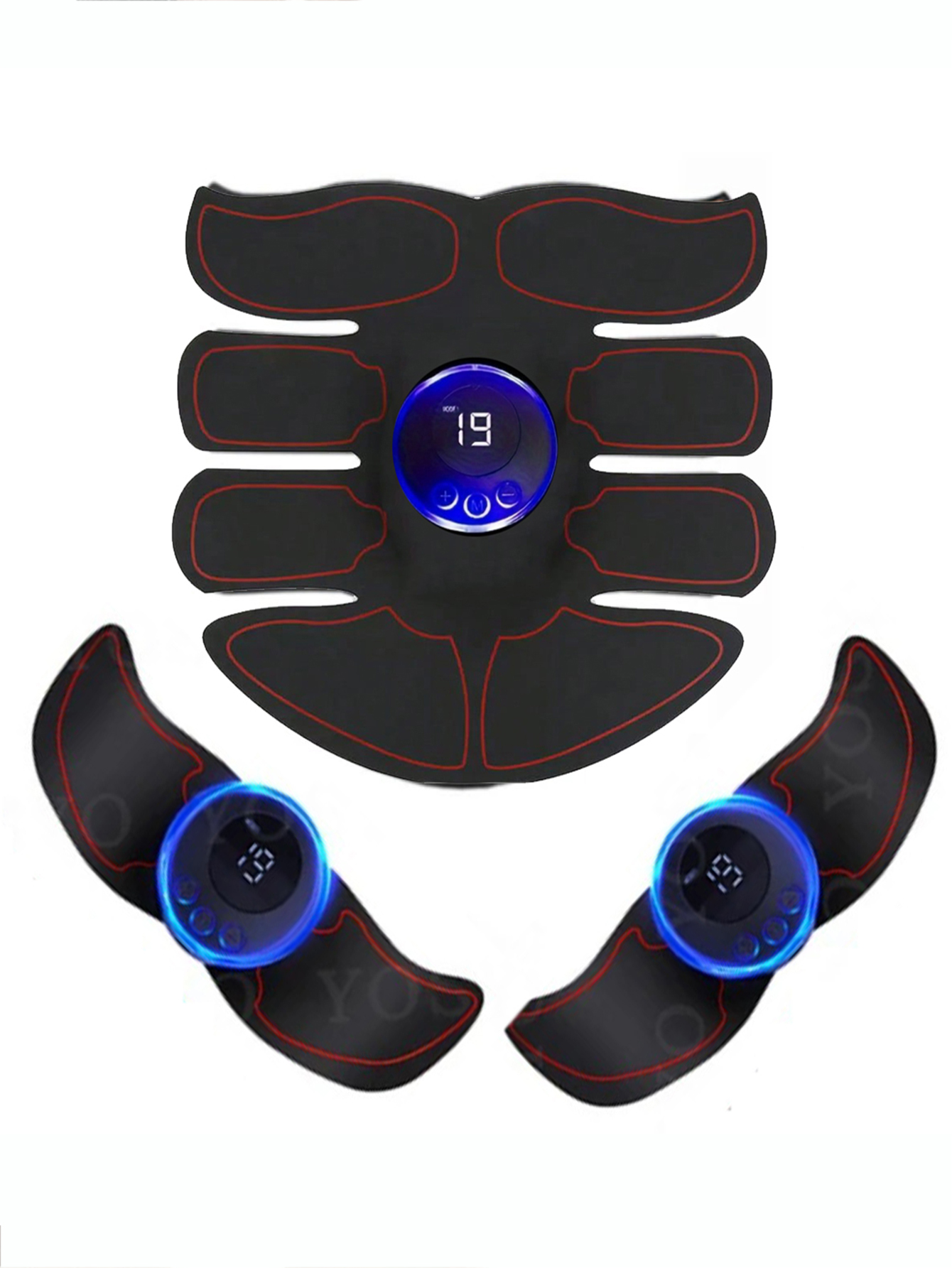 EMS Buikspierstimulator Fitness ABS Armtraining Patches Spieroefening Instrument USB Opladen Thuis Mannen