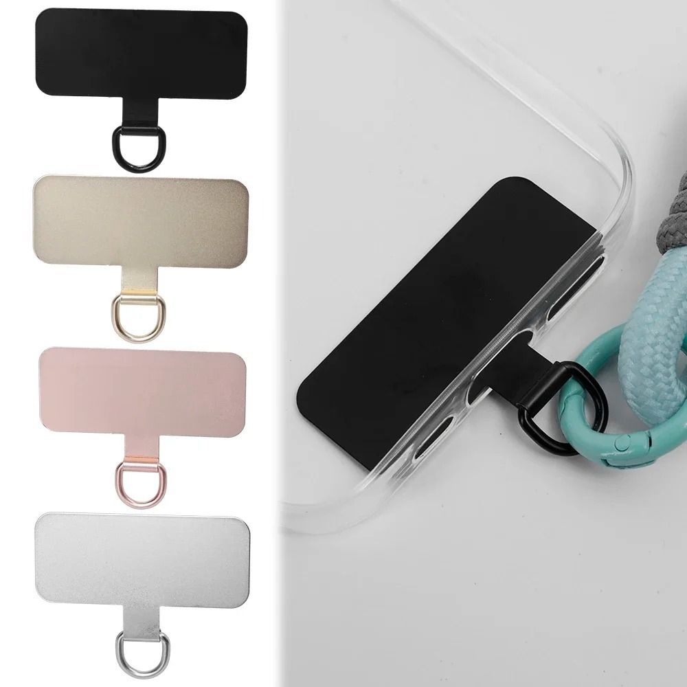 Aluminiumlegierung Metall Handyhülle Clip Universal Hängendes Stück Patch Telefon Lanyard Dichtung Patch Strap Hang Cord Tab 0,3 mm