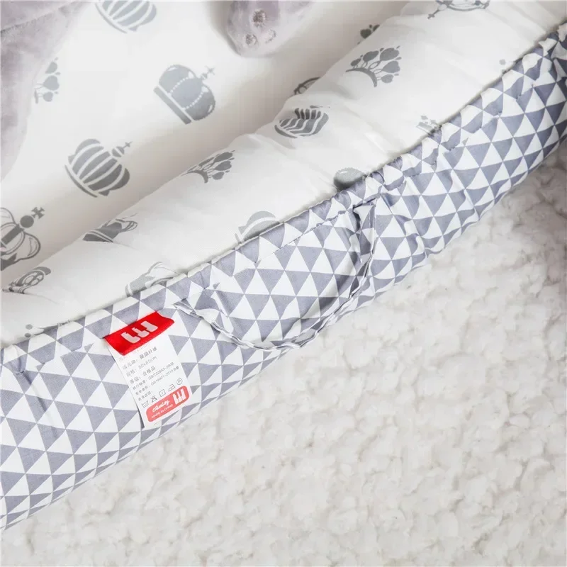 Cama nido para bebé de 85x50cm con almohada, cuna portátil, cama de viaje, cuna de algodón para bebé recién nacido, cuna, parachoques, nuevo