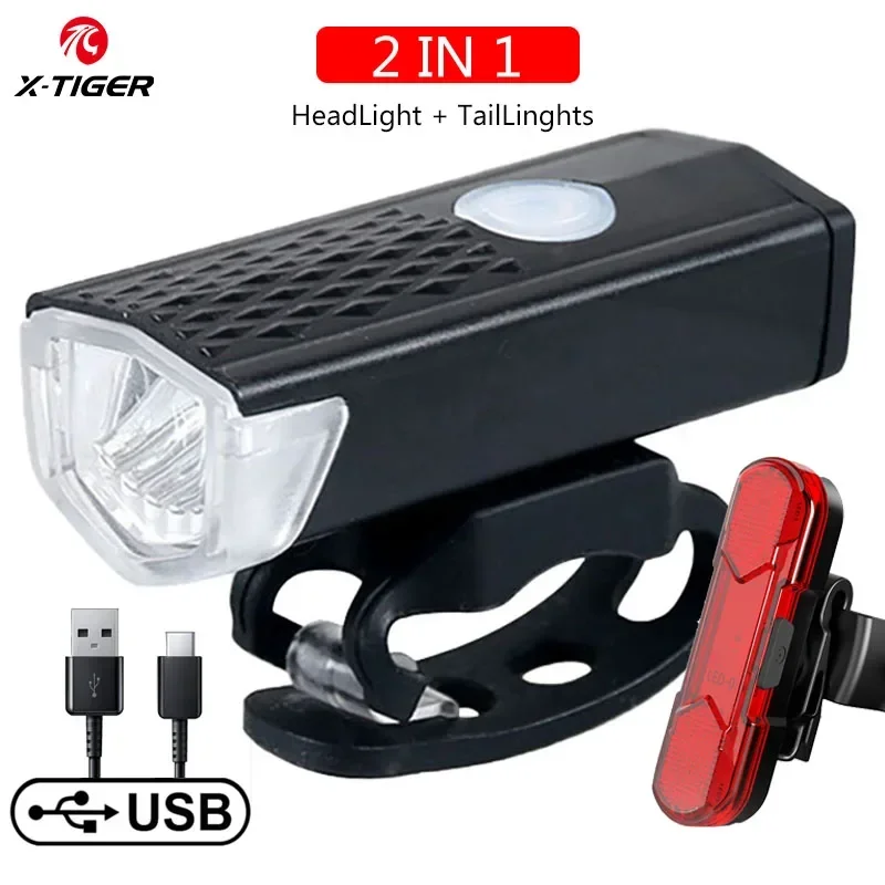 Faro per bicicletta IPX6 impermeabile luce per bici da ciclismo USB ricaricabile mini torcia portatile luce notturna luce di illuminazione