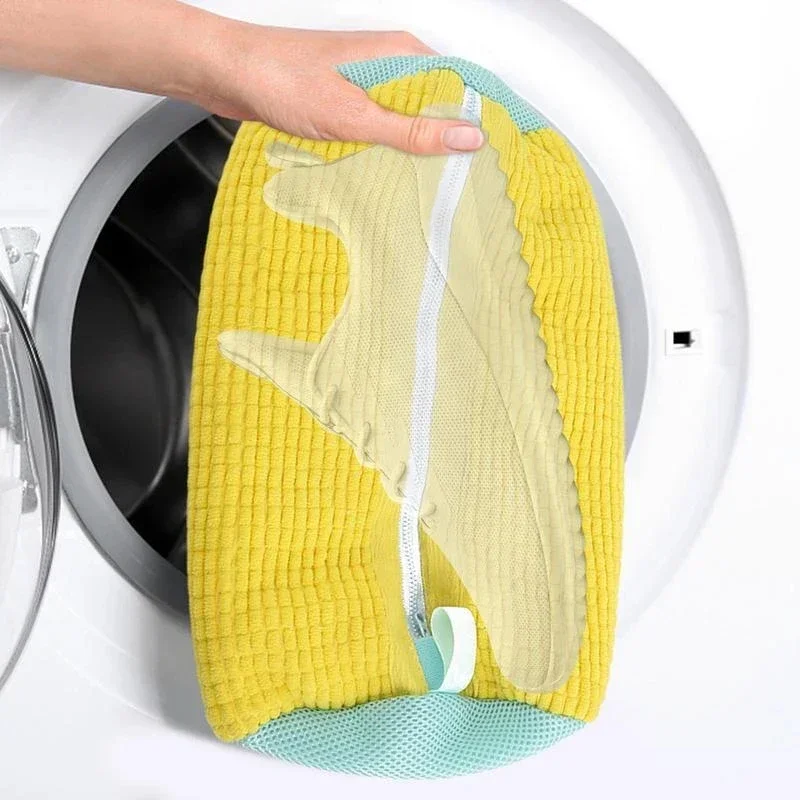 Washing Shoes Bag Cotton Laundry Net Fluffy fibers Easily remove dirt Washing Bags Anti-deformation Shoes Clothes Organizer