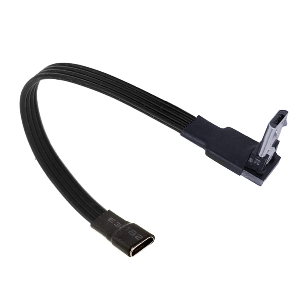20CM 90 Derajat Atas Bawah Kiri Kanan Micro USB 2.0 Laki-laki Ke Mikro B Mini Tipe-c Usb Perempuan Kabel Ekstensi 5CM-300CM 10CM