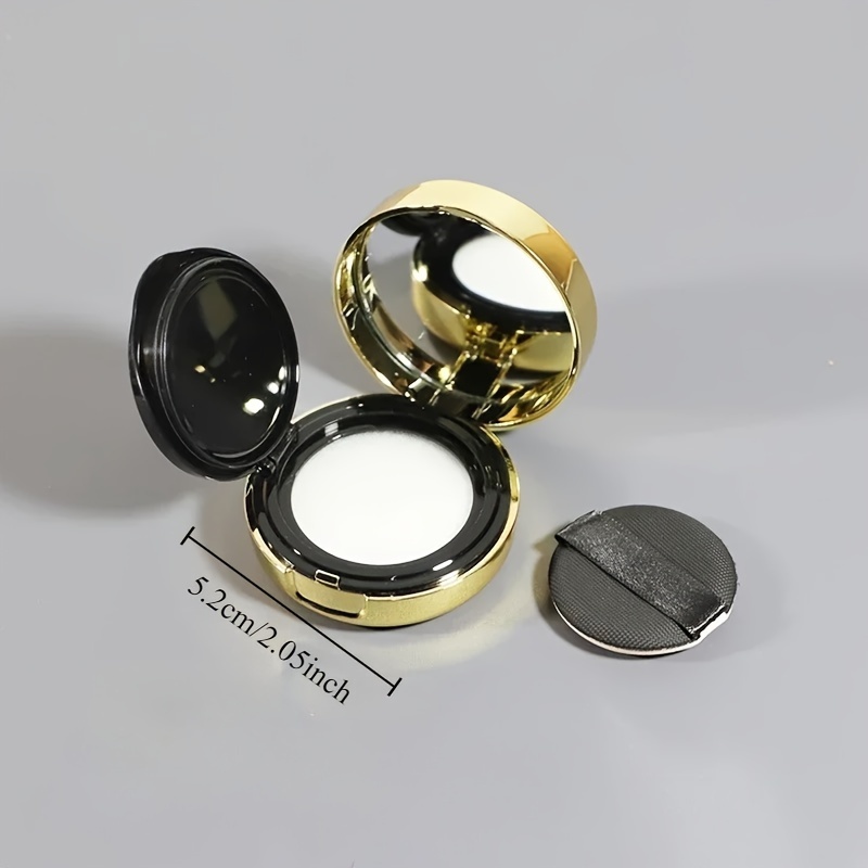 1pc Mini Portable Empty Puff Case with Mirror and Sponge for DIY Makeup Foundation BB Cream Refillable Travel