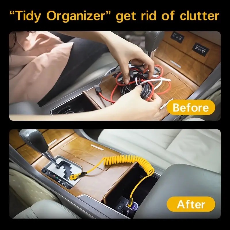 4 in 1 65W Spring Short Data Cable 6A USB Type C Spring Telescopic Quick Charger Wire Spring USB Cable for iPhone 15 14 13 12