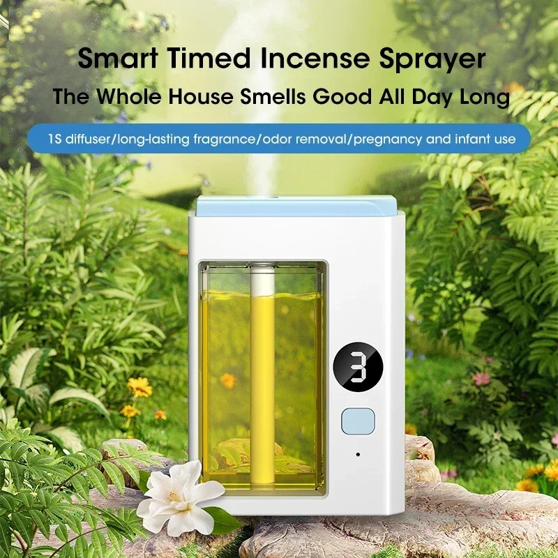 Intelligente aromatherapie-diffuser Automatische etherische olie-verstuiver USB Mini-aromatherapiemachine Thuis Auto Luchtontgeuring