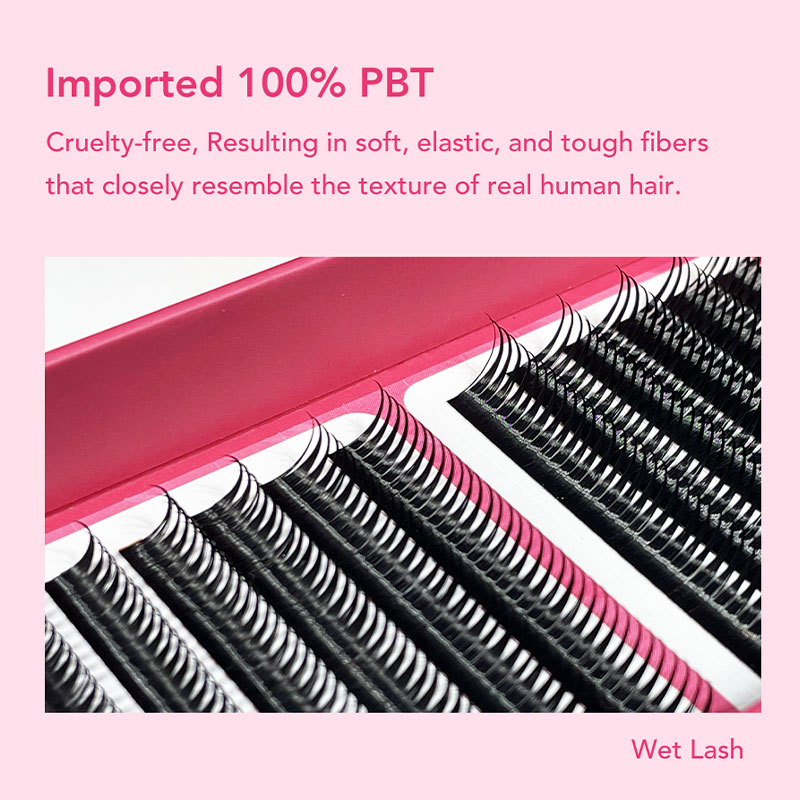 DIYDAY 5D Fairy Lashes Spikes Wet Lashes Cluster Premade Fans 5D Flora Mink False Eyelashes for Makeup