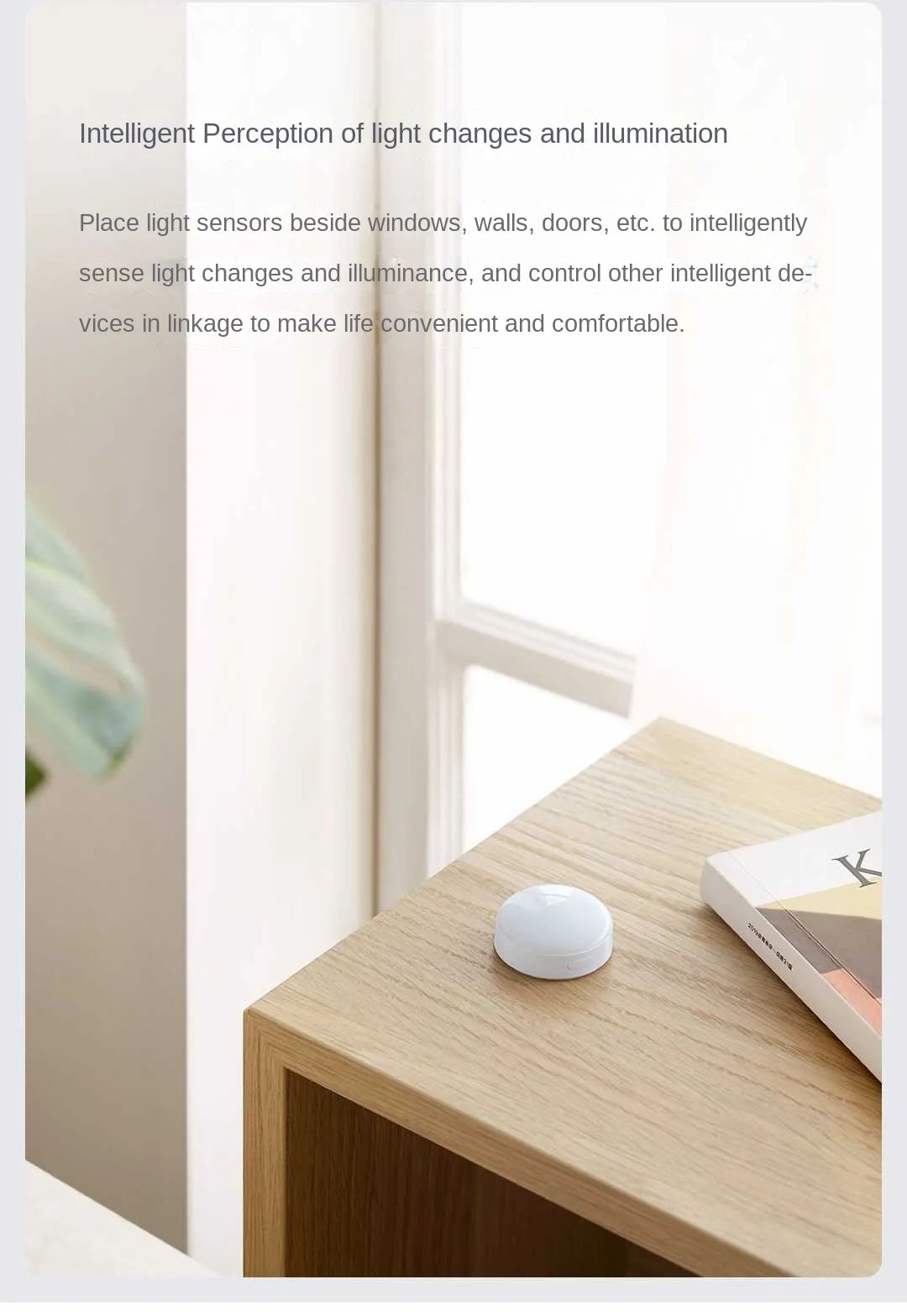 Aqara Lichtsensor T1 Zigbee 3.0 Helligkeitssensor Smart Induktion Lichtwechsel gesteuert durch Aqara Home Homekit LM-GZCGQ11LM