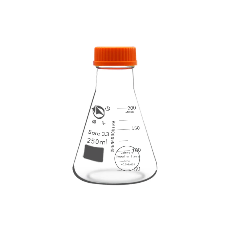 1 Cái Phòng 250Ml 500Ml 1000Ml 2000Ml Cao Cấp Thủy Tinh Borosilicate Xoắn Ốc Cổ Tam Giác Bình Giữ Nhiệt Độ Cao chống Hình Nón Bình Giữ Nhiệt