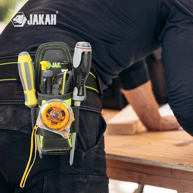 Jakah Small Tool Holder, Min Work Organizer Tool Pouch and Knife Holder with Snap Clip Mini Electrican Tool Holder HL058