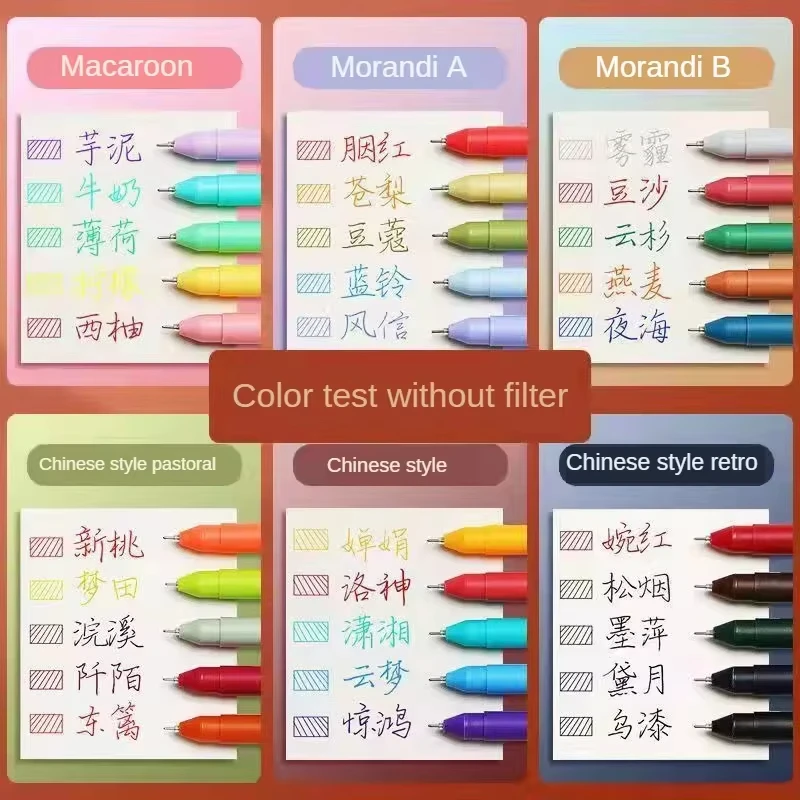 30 สีบัญชีมือปากกาเจล Morandi Macaron Retro ปากกาเจลสี Ins นักเรียนเรียบง่ายเท่านั้นสไตล์ญี่ปุ่นหมายเหตุเกาหลี stationer