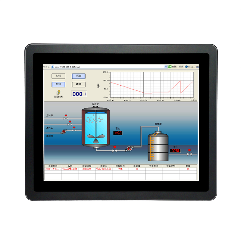 Embedded 17 "Touch-Monitor Computer All-in-One-Industries teuerung resistive kapazitive Touch Embedded Industrie aluminium alle