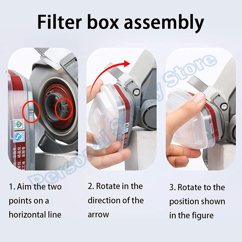 6200 Stofgasmasker Anticondens Veiligheidsbril Zwart Halfgelaatsgasmasker Epoxyhars Schilderen Spray Polijsten Werkveiligheid